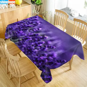 Prilagodite Prtom Evropi Hyacinth Cvetovi Sivke Nepremočljiva tkanine, Zgostitev Pravokotne Poroka tabela tkanine, Tekstil Doma