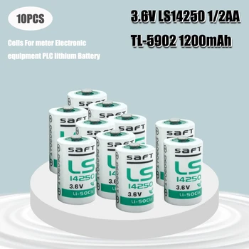 10pcs 3,6 V postavitev temeljev saft 14250 LS14250 1/2AA primarne baterije LS14250 TL-5902 Celice za meter Elektronske opreme PLC litijeva baterija