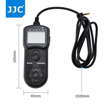 JJC Intervalometer Timer Daljinski upravljalnik Krmilnika Sprostitev Zaklopa za Canon EOS R5 R6 850D 750D 700D 90D 80D 70 D 5D Mark II III
