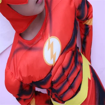 Fant je Deluxe Flash Fancy Oblačenja Noša Otroci Fantazijski Film, Stripi Pustni Zabavi Halloween Flash Cosplay Kostumi