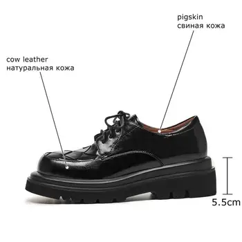 ALLBITEFO velikost 34-42 resnično pravega usnja visoke pete, čevlji Nepremočljiva ženske črpalke modni obutev ženske petah osnovne čevlji