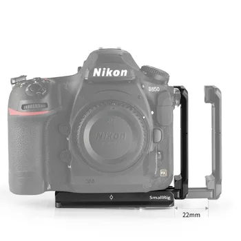 SmallRig Hitro Sprostitev Ploščo, L-Nosilec za Nikon D850 L Ploščo Z Arca Švicarske Tablice za Fotoaparat Fotografiranje 2232