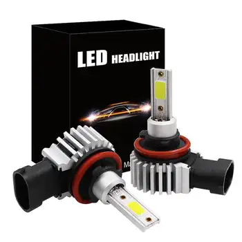 2pcs 80W 10000LM Avto LED Smerniki Žarnice Mini Smerniki Komplet za Visoko/Žarek Žarnica Luči za meglo 6000K Bela H1 H3 9005 9006 H4 H7, H8 H11