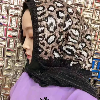 Leopard design tiste Muslimanske Islamske šali, ženske, dekleta hijabs