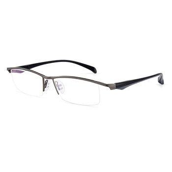 Gmei Optični Moške Velikosti Titanove Zlitine Očala Okvirji za Moške Očala Prožne Noge IP Galvanizacijo Zlitine Očala Y8011
