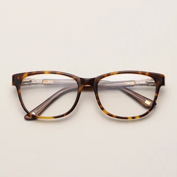 Acetat Luksuzni Obravnavi Očala Ženske Letnik Plemenito Optični RX Recept Jasno Retro Nosorogovo Eyeglass Okvirji #F8905