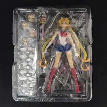 15 cm Vroče Sailor Moon Japonski Anime Perifernih Akcijska Figura Model Igrača 1/8 Obsega Slikana Slika 20. Obletnico Spremenljivka Darilo