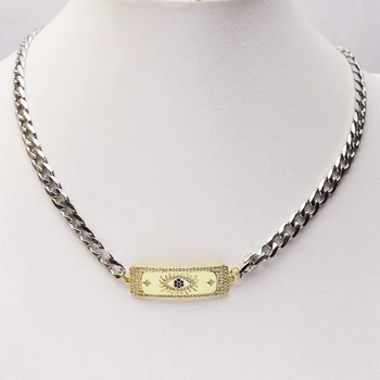 5 Sklop Punk nakit ogrlica Hip Pop nakit dodatki oči čarobne gumbe za ženske ogrlica za ženske Nova zasnova 7280