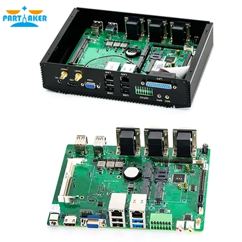 Industrijska mini pc intel core i3 6006U i5 7200U i5 8250U i7 8550U z 6COM RS232 RS422 RS485 HDMI VGA GPIO LPT vrata PS2