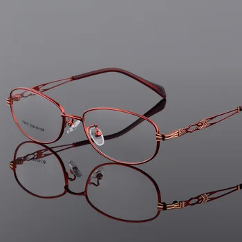 BCLEAR Vintage Moda za Ženske Oči Očala Okvirji Lady Kovinski Očala Clear Leče, Optični Očala Okvir Ženski Retro Klasična