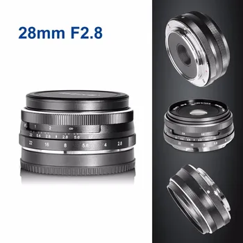 Meike 28 mm f/2.8 Omejeno Ročno Ostrenje Objektiv za Fujifilm Mirrorless Fotoaparat X-Pro2/X-T1/X-A2/X-E2/X-E2s/X70/X-E1/X30/X7