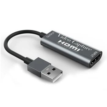 Zajem Video Kartice USB 2.0, HDMI-compatibleVideo Grabežljivac Igra DVD Kamere HD Kamero za Snemanje v Živo Pretakanje Telefon PC Opremo