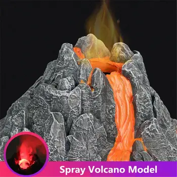 Simulacija Vulkan Model Spray Rdečo Luč Vlak Dinozaver Model Igrače Oprema 19QF