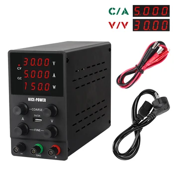 Mini 30V 5A DC Napajanje Nastavljiv 4 Številčni Prikaz Laboratorijski napajalnik Regulator Napetosti SPS305 Za Telefon Popravila