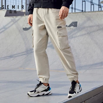SEMIR 2020 pomlad novih hlač moških elastično vrvico pasu kombinezon trendy modni žarek usta hlače