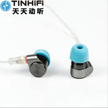 TINHIFI TIN T2 Slušalke z Dvojno Dynamic Drive HIFI Bas Slušalke DJ Kovine 3,5 mm Slušalke z MMCX Slušalke