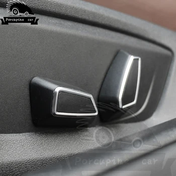 Gumb Avtomobilski Sedež Slog Prilagoditev Preklopite pokrov trim dekorativni 3D notranje trim nalepke za BMW 1/2/3/4/5 Serije X1X3X5X6 f30 F10