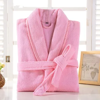 Mehko Toweling Terry Kopalni Plašč Moški Zgostitev Haljo Nekaj Nightgown Sleepwear Jeseni Novo Kimono Plašč Soft Intimno Perilo, Homewear