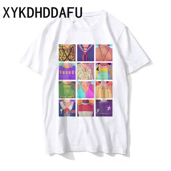 Neznancu, kar Sezona 3 T Shirt Enajstih Tee Moški/ženske Harajuku Tshirt Prevelik Moški/ženski Hip Hop T-shirt Ullzang Risanka 2020