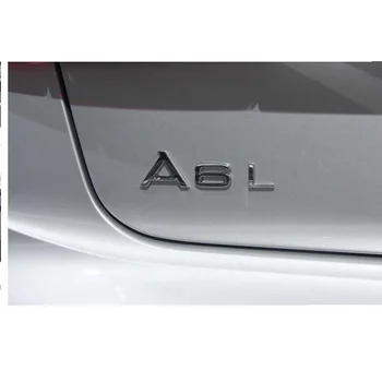 Chrome Črke za Audi A3 A4 A5 A6 A7 A8 A4L A6L A8L V3 V5 Q7 Q8 35TFSI 40TFSI 45TFSI 50TFSI 55TFSI TDI TFSI Emblemi Značke