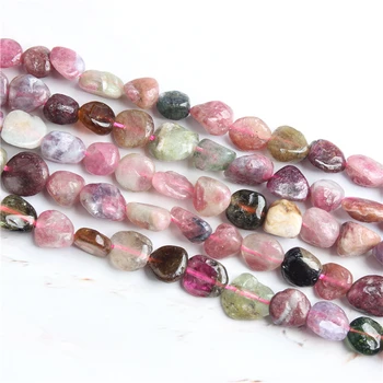 Linxiang naravnega kamna nepravilnih 8x10 mm barva turmalin Svoboden kroglice modni nakit, izdelava DIY Zapestnico, Ogrlico