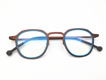 Zlitine Okvir Očal Moških Ultralahkih Ženske Letnik Majhnih Nepravilnih Shap Recept Očala Retro Optični Okvir Očal L5504