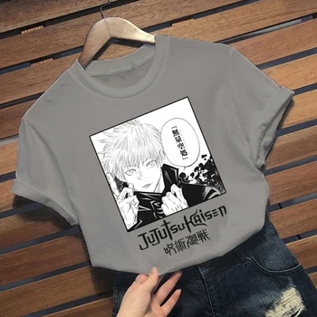 Jujutsu Kaisen Anime Mens T Shirt Vrhovi Tees Yuji Itadori Vrhovi Kratek Rokav Priložnostne Nekaj Tshirt Oblačila Moški