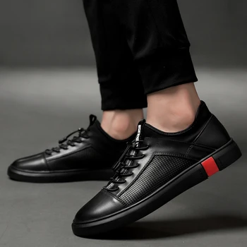 Moški pravega usnja oxfords čevlji luksuzne blagovne znamke italijanski slog, moška obutev, čevlji za moške Dihanje Ravno Čipke-Up Čevlji velika velikost
