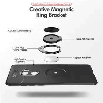 Za Xiaomi MI MIX 2 Primera Modni posel Z prst prstan Magnetizem Imetnik Telefona Hrbtni Pokrovček Za Xiaomi mi Mix2 Coque