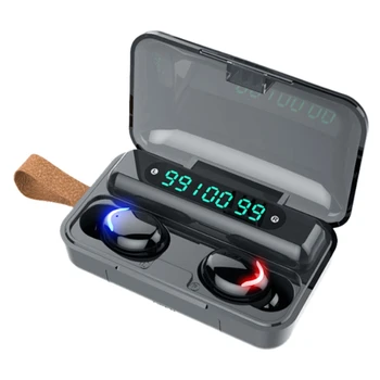 F9 Bluetooth Slušalke TWS Brezžične Bluetooth Slušalke Šport V Uho Čepkov Digitalni Zaslon Pritisnite Delovanje
