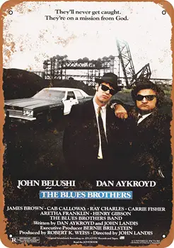 1980 Blues Brothers Letnik Tin Znak,Retro Metall Tin Prijavite Steno Prijavite 8X12inches