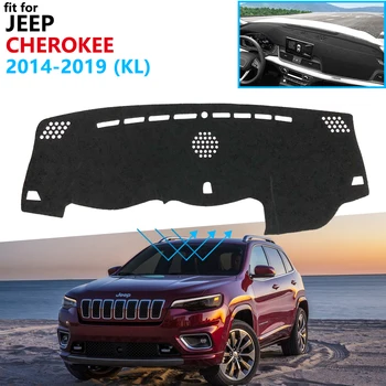 Nadzorna plošča Pokrov Zaščitni Ploščici za Jeep Cherokee KL~2019 Avto, dodatna Oprema na Armaturno Ploščo Dežnik Preprogo 2016 2017 2018
