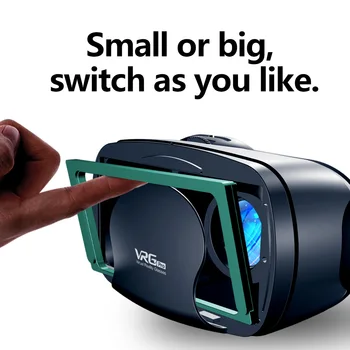 Večnamenske slušalke VR slušalke, očala doma 3D igre VRG Pro super bass z daljinskim upravljalnikom za miško in napajalnik kabel