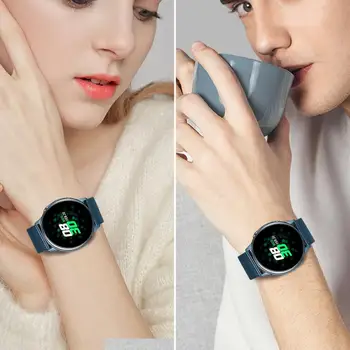 Milanese Watchband za Samsung Galaxy Watch Aktivna 2 40 mm 44 mm Hitro Sprostitev Band Mreže iz Nerjavečega Jekla, Trak Active2 Manžeta