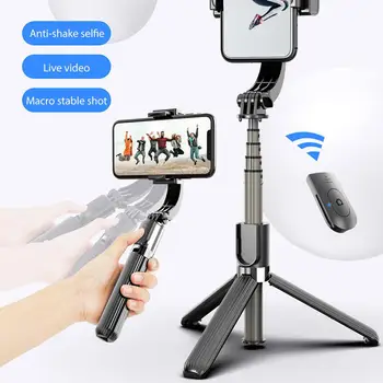 Ročni Telefon Selfie Stick 1-Osi Gimbal Stabilizator Lahke Foldbale Gimbal Ročni Stojalo za Snemanje Videa