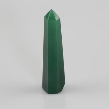 Naravna Zelena Aventurine Quartz Crystal Palico Zdravljenje Gem Kamen Rock Parcelo, Obelisk, Točka Mineralov Vzorcu Feng Shui Doma Dekor