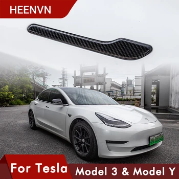 Heenvn ModelY Model3 Vrata Avtomobila Ročaj Za Zaščito Tesla Model 3 Realni Števili Ogljikovih Vlaken Pribor Za Tesla Model Y Ročaji Na Vratih