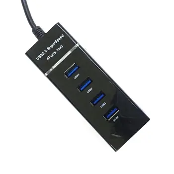 4 Vrata USB za Visoke Hitrosti Prenosa USB 3.0 Hub Podaljšek Adapter za Prenosni USB Razdelilnik Za Prenosni računalnik Prenosni RAČUNALNIK