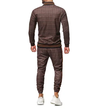 Moda 3D Tiskanje Gospodje Trenirko Moških, določene Športne bo Ustrezala Moških Določa Zadrgo Majica+Sweatpants Mens Oblačila 2 Kosa Določa