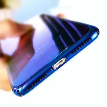 Oppselve Za iPhone 8 7 6 6S Plus Primeru Luksuznih Gradient Ultra Slim Trdi PC Zadnji Pokrov Zaščitni Lupini Capinha Za iPhone 8 Plus