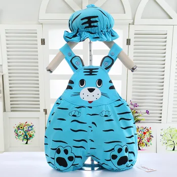 2020 Poletje Dojenčka Jumpsuit Newborn Baby Boy, Girl Obleke Živali Modeliranje Tiger Lubenica igralne obleke+Klobuk Kostume 2Pcs Obleke, Kompleti