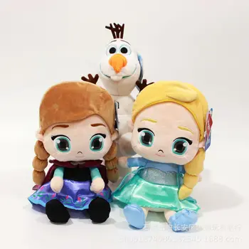 Disney Zamrznjene Princesa 30 cm, Ana Elsa Olaf Slaven Zgleduje Lutka Lepe Risanke Srčkan Plišastih Igrač Božično Darilo za Dekleta