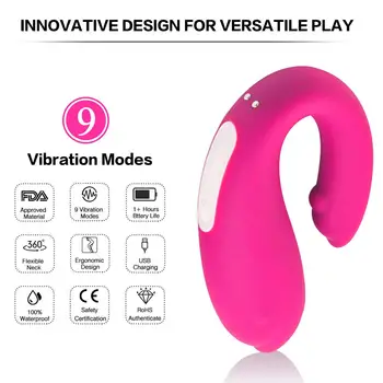 Silikonski Daljinski upravljalnik Vibrator Adult Sex Igrača za Ženske Nekaj USB Polnjenje G spot Vibe Masaža Klitoris Stimulator