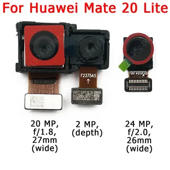Original Spredaj Zadaj Kamero Nazaj Za Huawei Mate 20 Lite Mate20 Pro X Glavni Sooča Modula Kamere Flex Zamenjava Rezervnih Delov