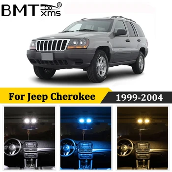 BMTxms 18Pcs Canbus Avtomobilske LED Notranjosti Zemljevid Dome Luč registrske Tablice Lučka Za Jeep Grand Cherokee WJ 1999-2004 Auto Dodatki