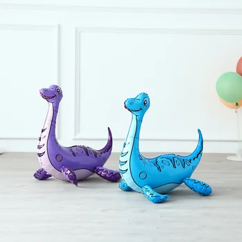 1PC 4D dinozaver balon DIY stoji zelen dinozaver temo poletje rojstni dekoracijo fant igrače helij hoja baloni