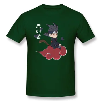 Naruto T-shirt Moški Japonske Anime Majica Rdeče Oblak Uchiha Itachi Tshirt Smešno Risanka Tiskanja Bombaža, Plus Velikost Oblačila Fantje Tee Vrh
