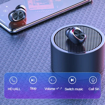 B5 TWS Bluetooth 5.0 Brezžične Slušalke Touch Kontrole Čepkov Nepremočljiva 9D Stereo Slušalke Šport Blutooth Slušalk, Slušnih