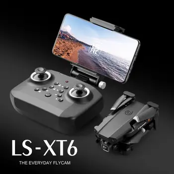 HobbyLane LS-XT6 Mini Brnenje 4K Antenski Zložljiva Dolgo Vzdržljivost UAV Dvojno Objektiv Quadcopter