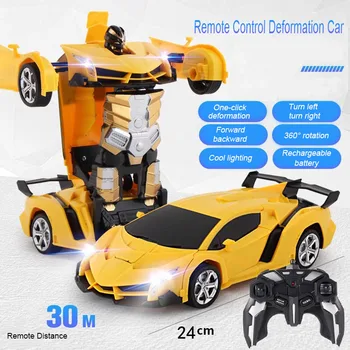 RC Avto Vožnjo Športne Avtomobile pogon Preoblikovanje Roboti Modelu Vozila Roboti Igrače Cool Deformacije Avto Otroci Igrače, Darila Za Fante